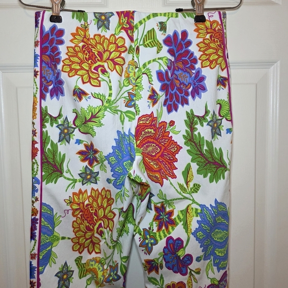 Truth Floral Pink Trim Pants Small - Picture 5 of 8